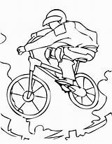 Bmx Coloring Bike Pages Mountain Sports Coloriage Colouring Bicycle Velo Printable Color Biking Kids Sport Dessin Children Drawing Rugby Bicyclette sketch template