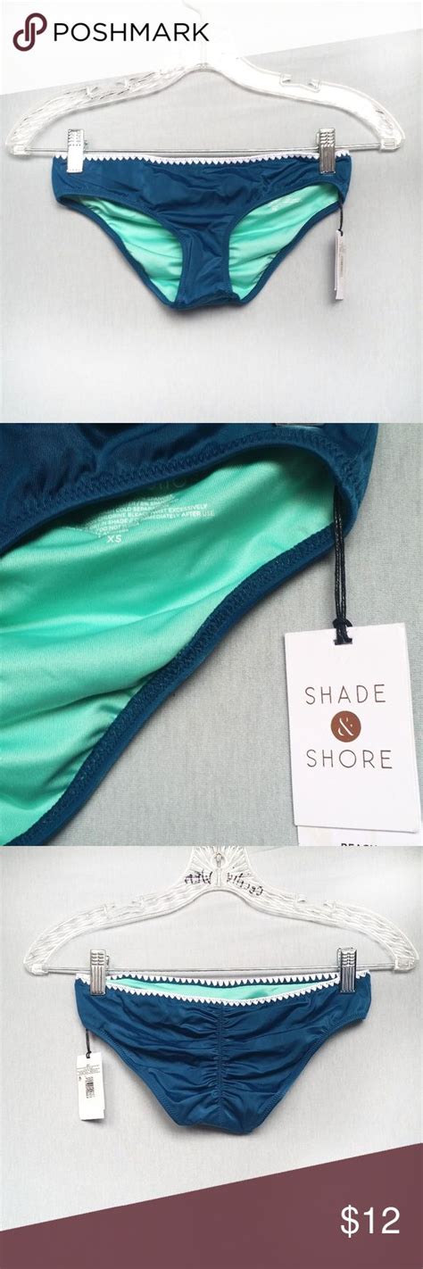 sold shade and shore teal bikini bottom nwt teal bikini bikinis hot