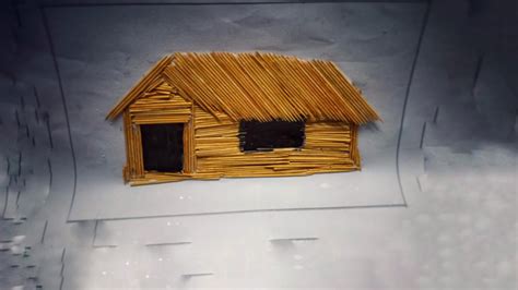 housepainting toothpickscraft nehas toothpick cottage youtube