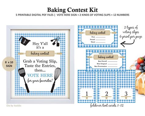 baking contest kit bake  pie baking contest cake etsy
