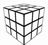 Rubik Rubiks Blank Cubo 3x3 Clipartbest Rubix Resolver Magico sketch template