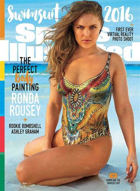 rowdy ronda rousey goes nearly naked for sports illustrated porntube