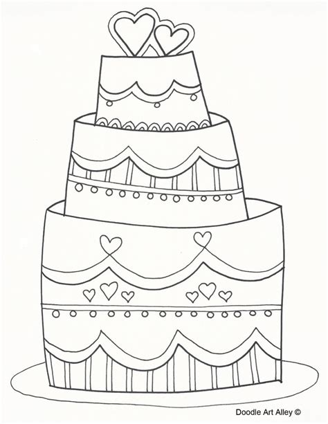 wedding coloring pages doodle art alley