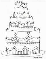 Coloring Cake Hochzeitstorte Alley Kolorowanka Tort Getdrawings Nuziale Kostenlos Dzieci Marry Doodles Colorare Disegni Urodzinowy Kolorowankę Wydrukuj sketch template