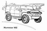 Coloriage Hummer sketch template