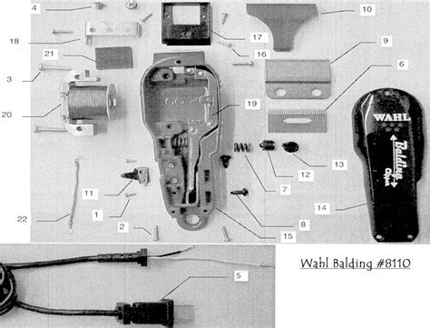 wahl nose trimmer parts diagram