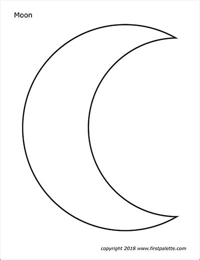moon  printable templates coloring pages firstpalettecom