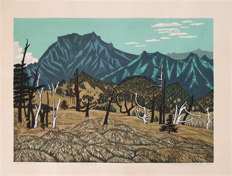 ishizuchi plateau  lavenberg collection  japanese prints