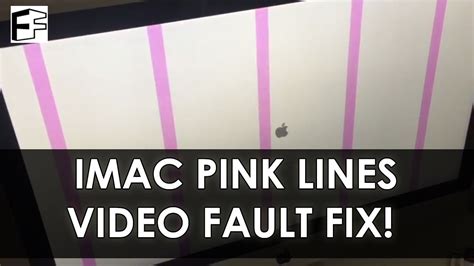 fix imac pink vertical lines graphics fault