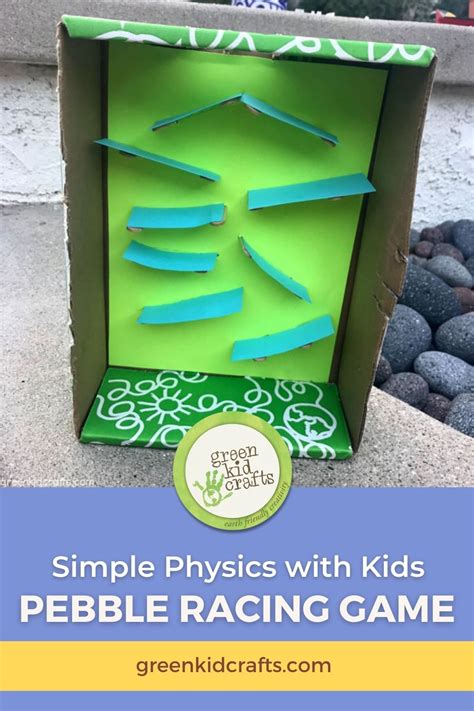physics game pebble racing  kids green kid crafts