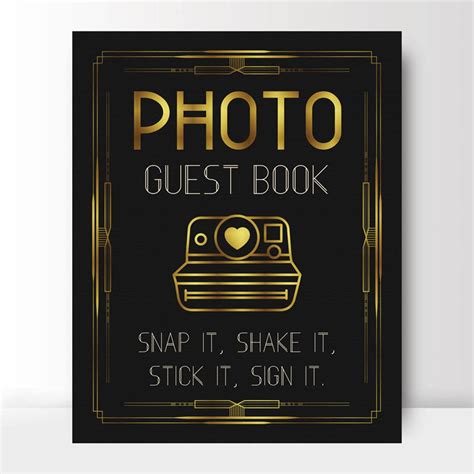 photo guest book snap  shake  stick  sign  etsy australia