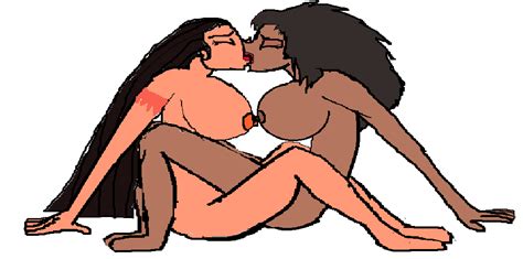 xbooru crossover disney esmeralda gypsy lesbian lesbian kiss masonday pocahontas pocahontas