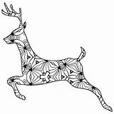 Animal Geometric Coloring Pages Deer Printable Book Just Print Clipartmag Drawing Thecottagemarket sketch template