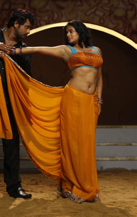 Priyamani Sexy Navel Hip Show In Saree Photos Indian