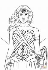 Coloriage Wonderwoman Sheets Maravilla Kolorowanka Amusant Drukuj sketch template