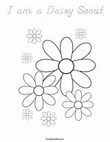 Coloring Daisy Scout Am Print Ll sketch template