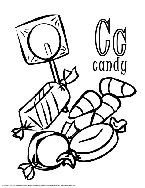 printable candy coloring pages coloring home