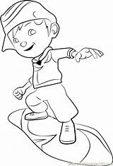 Boboiboy Coloring Pages Cyclone Thunderstorm Coloringpages101 Kids Online Printable sketch template