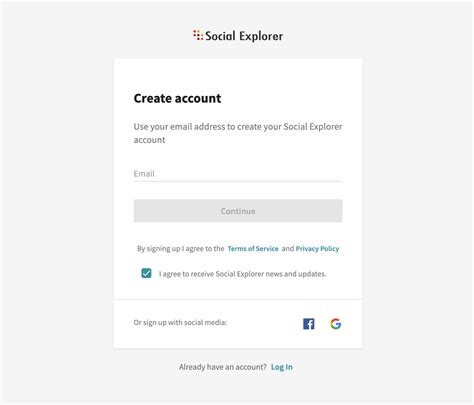 sign     account  account account  billing social explorer  center