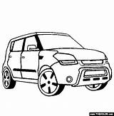 Kia Soul Coloring Pages Cars Sketch Template Thecolor sketch template