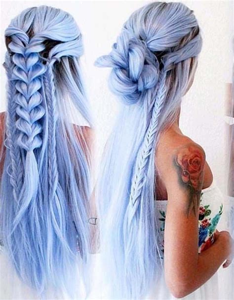 gorgeous mermaid hairstyle design  hair color  prom