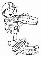 Bob Builder Coloring Pages Animated sketch template