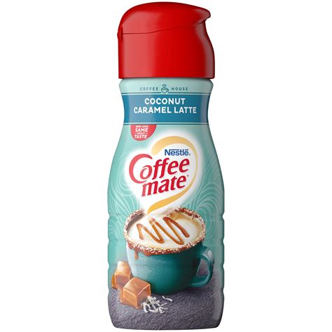 coffee mate  dairy coffee creamer coconut caramel latte flavor