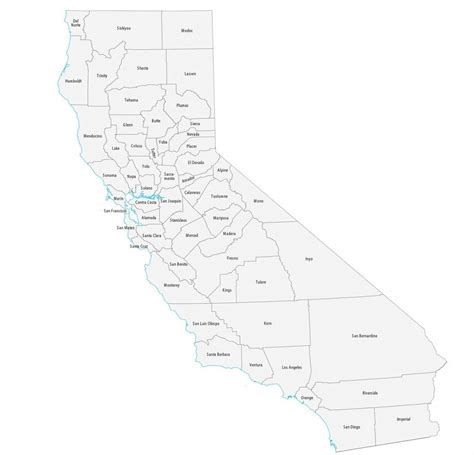 map  california showing counties