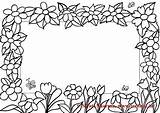 Coloring Frame Frames Pages Flower Flowers Therapy Clipart Clipartbest Color Swati Sharma Mothers sketch template