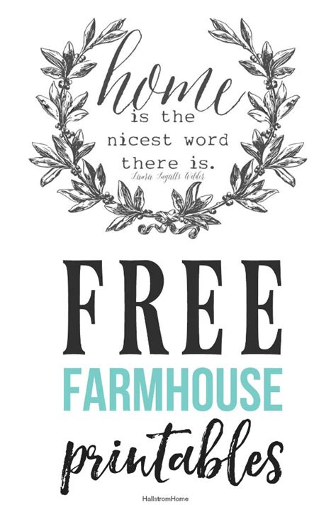 home  farmhouse printables