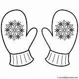 Mittens Coloring Christmas Clipart Winter Mitten Pages Snowflakes Color Clip Bigactivities Colouring Clothing Snow Print Printable Kids Clipartix Activity Great sketch template