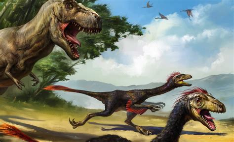 jurassic giants tyrannosaurus  prey  art  eldar zakirov