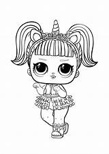 Coloring Pages Lol Dolls Omg Unicorn Colouring Printable Kids Baby Kitty Print Surprise Emoji Popular sketch template