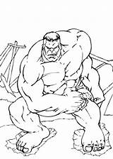 Hulk Coloring Color Pages Hellokids Print sketch template