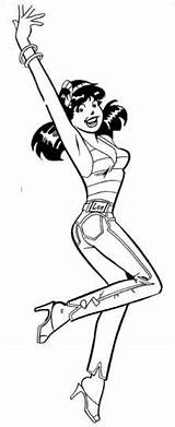 Veronica Coloring Pages Archie Lodge Comics sketch template