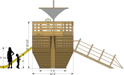 pirates ship diagram clipart