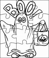 Coloring Halloween Puzzles Para Colorir Pages Puzzle Google Pesquisa Popular sketch template