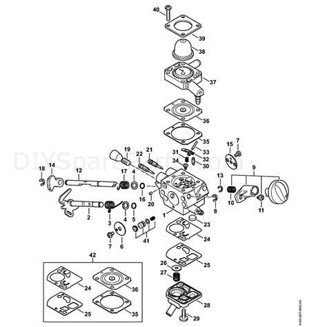 stihl fs   brushcutter fs   parts diagram  carburettor