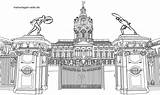 Malvorlage Tor Brandenburger Schloss Charlottenburg Ausmalbild sketch template