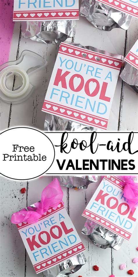 kool aid valentine  printable