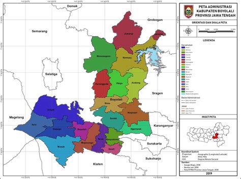peta administrasi kabupaten boyolali provinsi jawa tengah neededthing