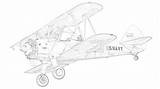 Coloring Biplanes Pages Biplane Stearman Filminspector Boeing sketch template