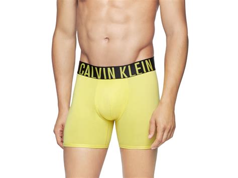 Calvin Klein Cotton Intense Power Boxer Briefs In Yellow For Men Lyst