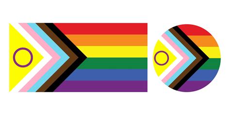 progress pride flag  progress pride flag    intersex