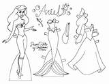 Paper Princess Coloring Disney Pages Ariel Dolls Color Baby Doll Kids Yourself Printable Cory куклы Template Print Printables Fresh 2124 sketch template