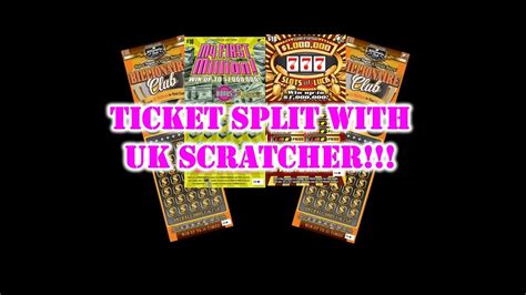 ticket split  uk scratcher youtube