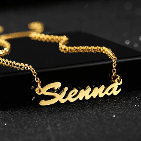 personalized  necklace  gold plated  necklace etsy