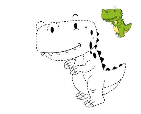 premium vector illustration  educational game  coloring dinosaur