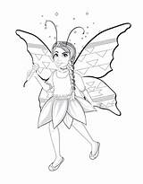 Girlz Butterfly sketch template