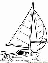Boat Coloring Pages Coloriage Voilier Sailboat Little Kids Transportation Printable Color Transport Clipart Bateau Boats Water Cliparts Course Sherriallen Drawings sketch template